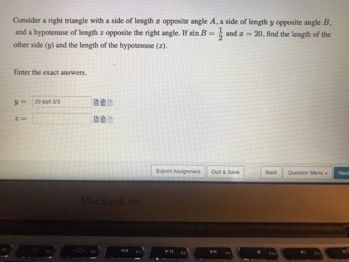 solved-consider-a-right-triangle-with-a-side-of-length-x-chegg