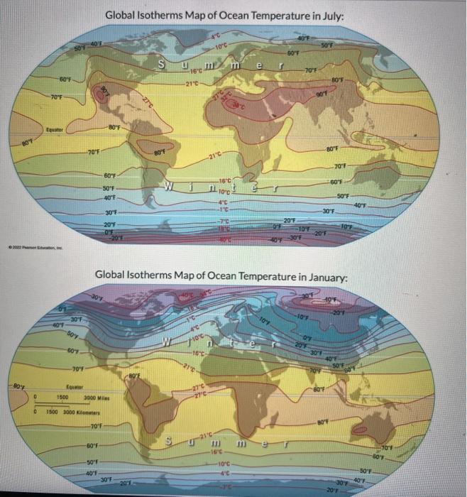 isotherm world map