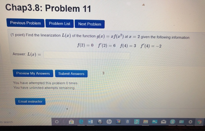 Solved Chap3.8: Problem 11 Previous Problem Problem List | Chegg.com