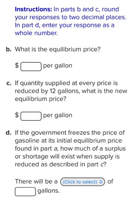 Instructions: In Parts B And C, Round Your Responses | Chegg.com