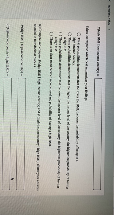 Solved KQuestion 17 Of 20 Obesity Is A Growing Public Chegg