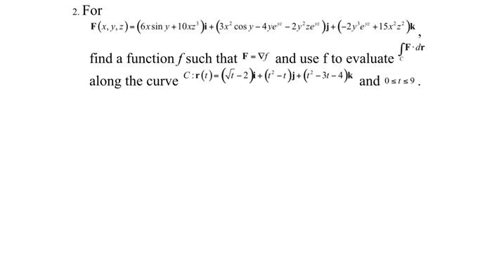 Solved 2 For