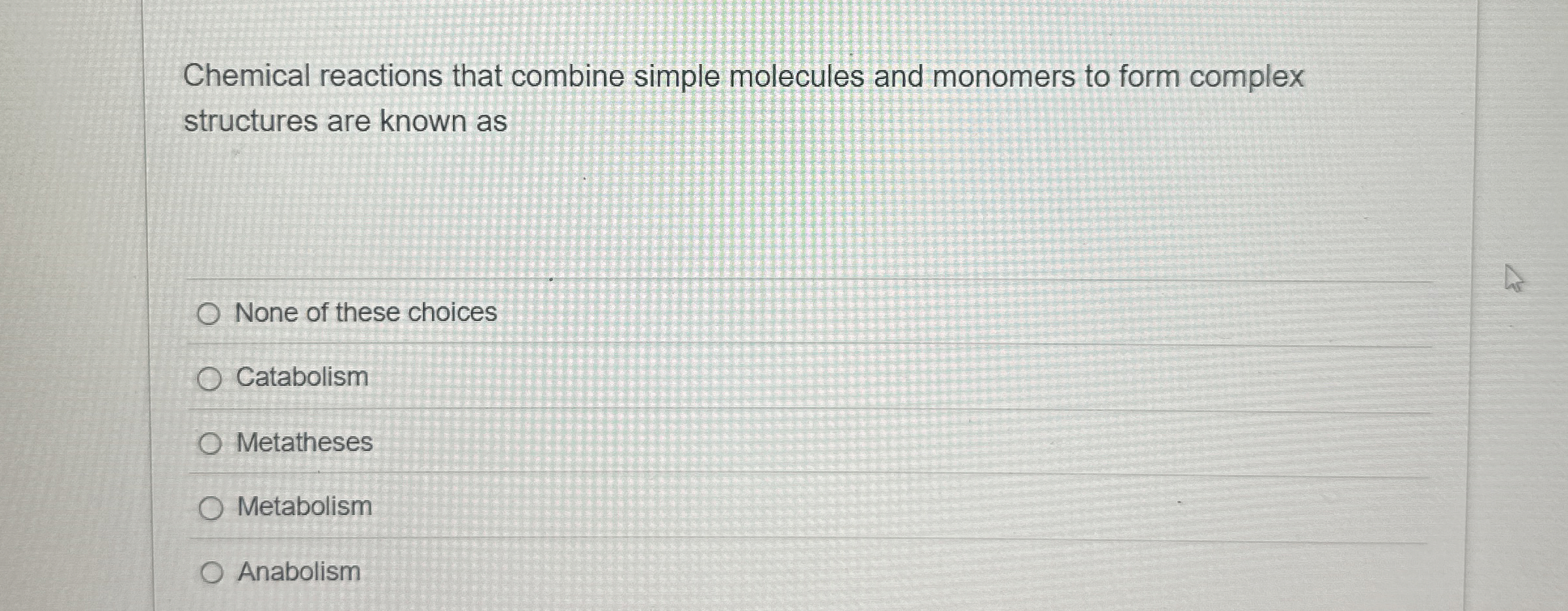 Solved Chemical reactions that combine simple molecules and | Chegg.com