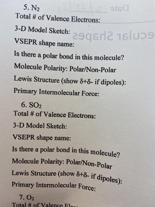 Solved Lab Report: Lewis Structures and Molecular Shapes 1. | Chegg.com