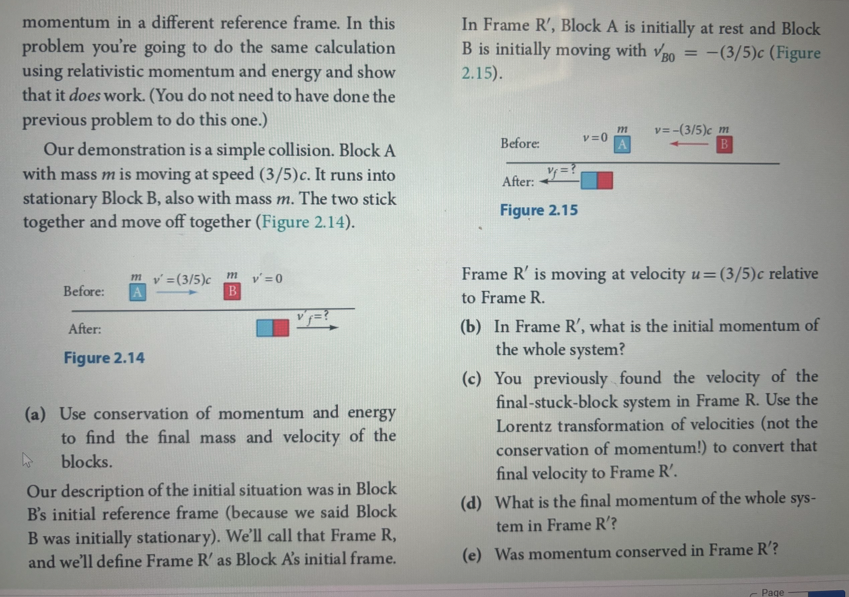 Solved Our demonstration is a simple collision. Block Awith | Chegg.com