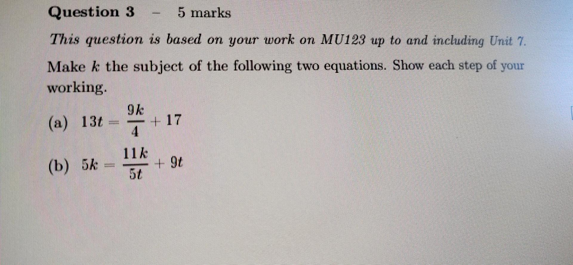 Solved Question 3 D 5 marks This question is based on your | Chegg.com