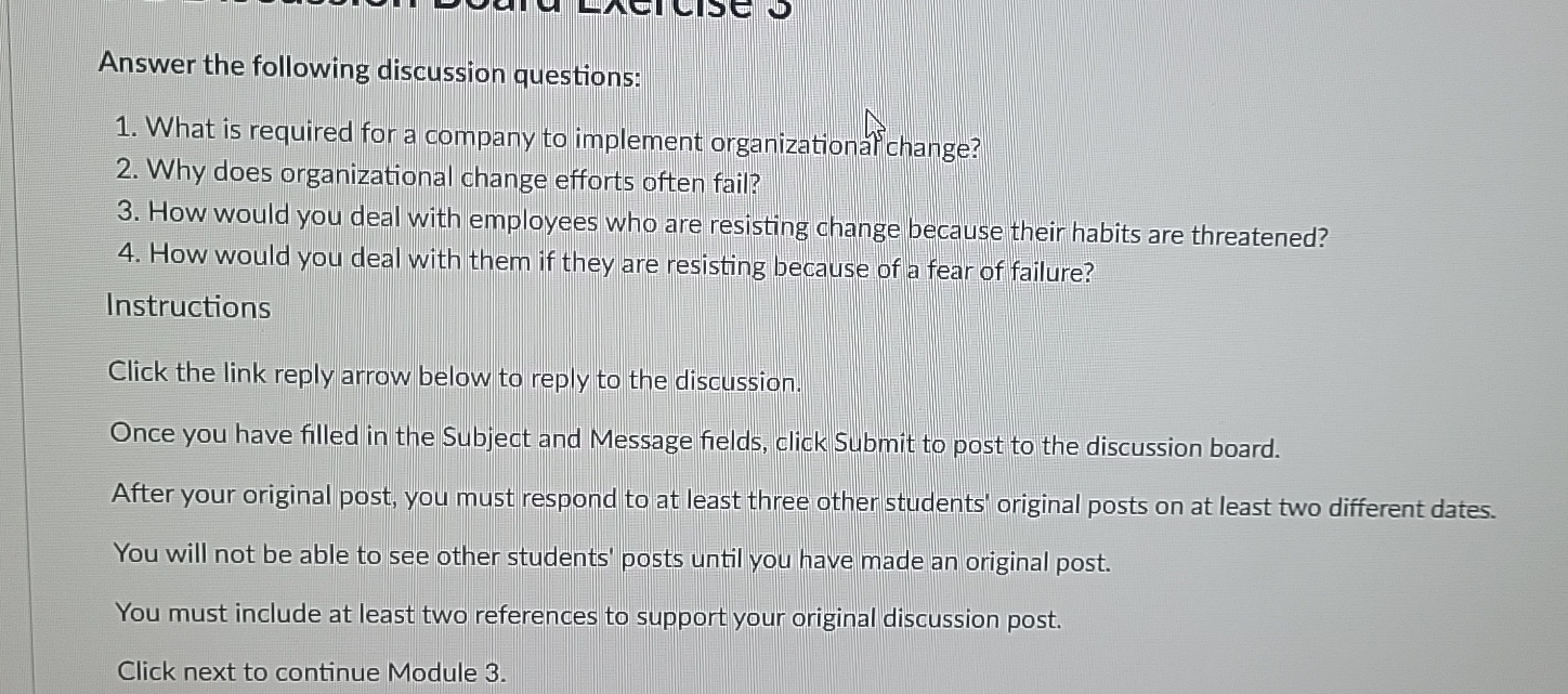 Solved Answer the following discussion questions:What is | Chegg.com