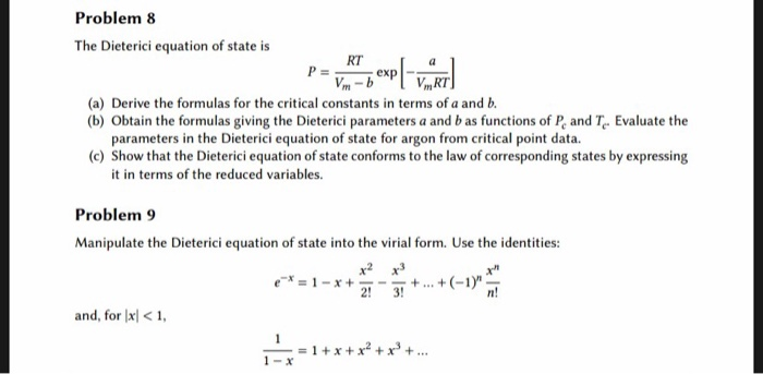 solved-problem-8-the-dieterici-equation-of-state-is-a-chegg