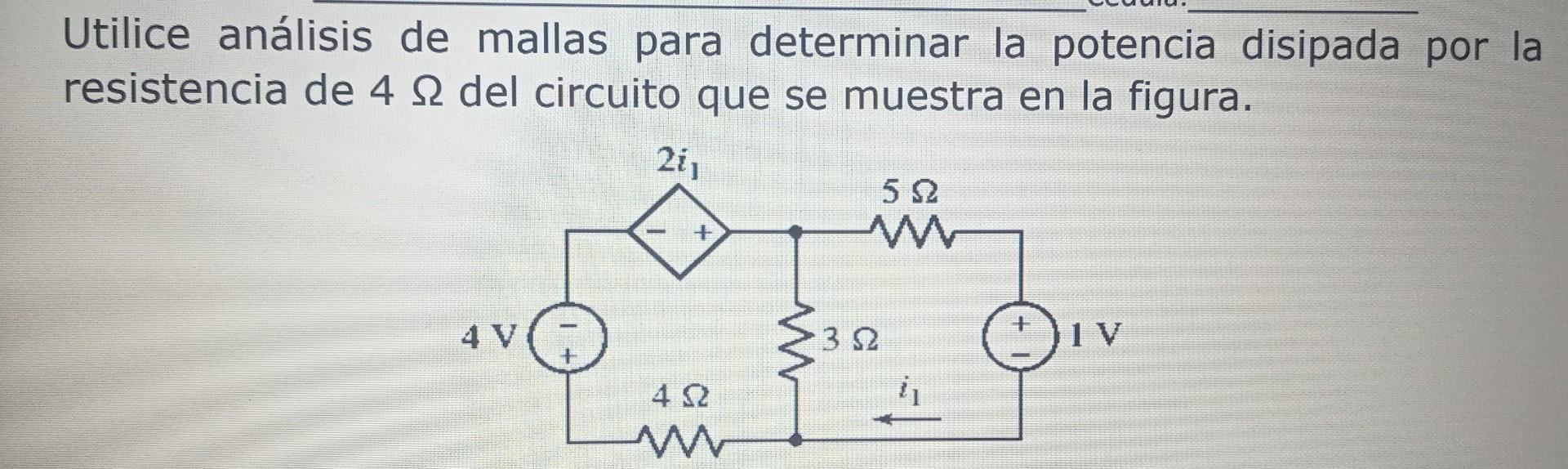 Resuelto Utilice Análisis De Mallas Para Determinar La | Chegg.com.mx