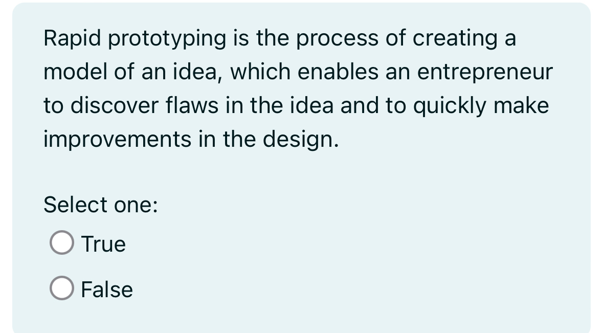 Solved Rapid prototyping is the process of creating a model | Chegg.com