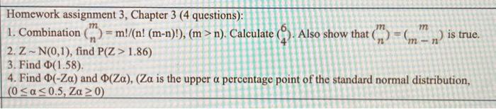 Solved Homework assignment 3 , Chapter 3 ( 4 questions): 1. | Chegg.com