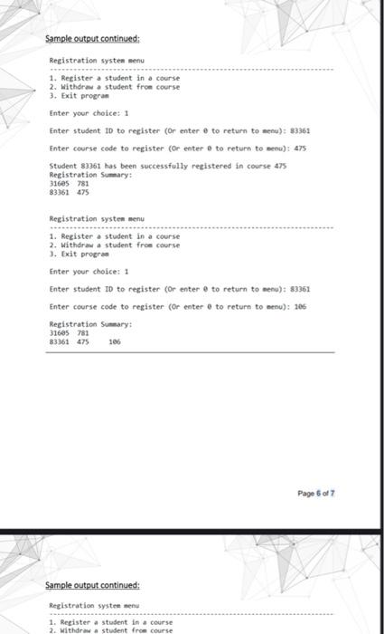 Solved Problem Write a program that simulates a student | Chegg.com