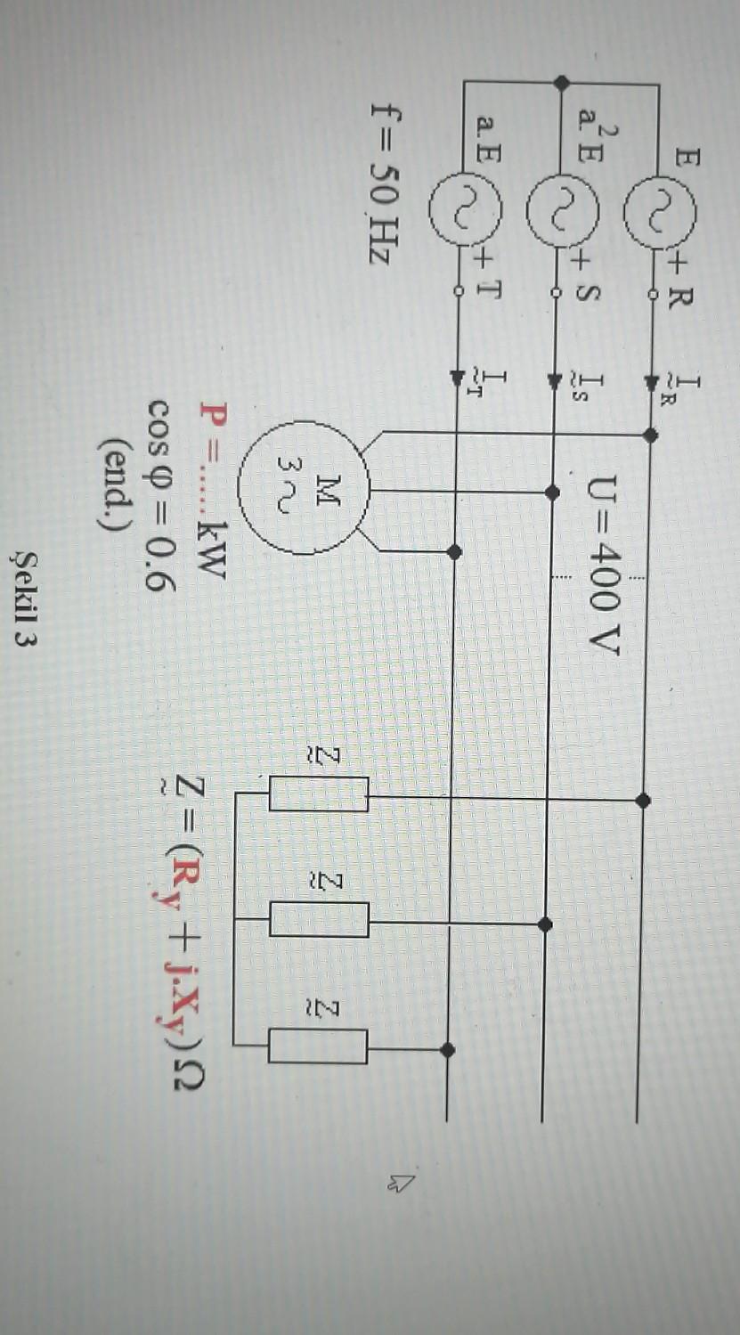 Solved in the three phase balanced system with 400v between chegg