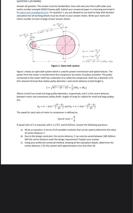 Question 1 20 Marks Answer All Question The Answer Chegg Com