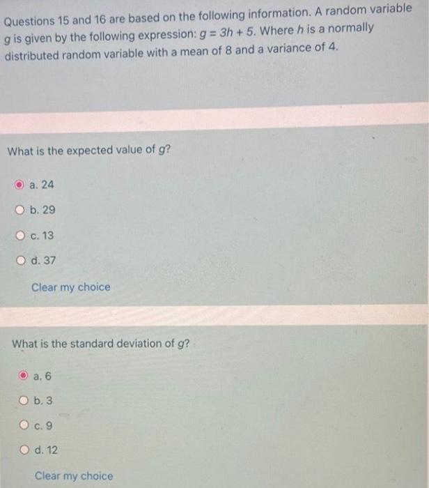 Solved Questions 15 and 16 are based on the following | Chegg.com
