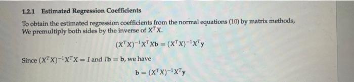 Solved Problem 0.2 Show That The Estimator B Obtained In | Chegg.com