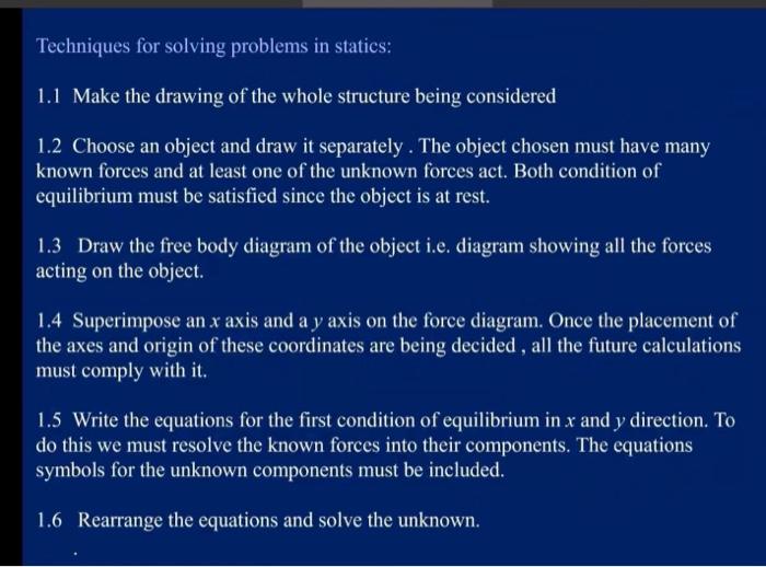 Solved Static = Equilibrium Examples Of Static Equilibrium | Chegg.com