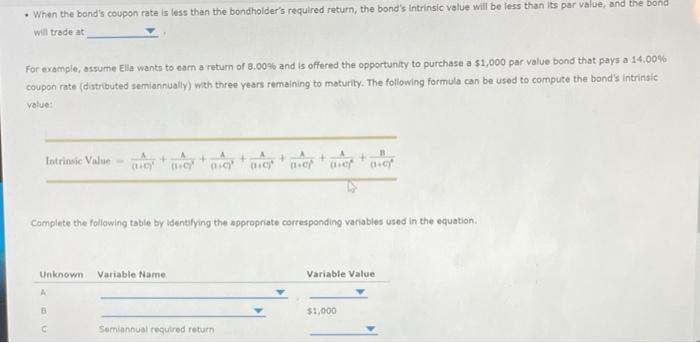 Solved The process of bond valuation is based on the | Chegg.com