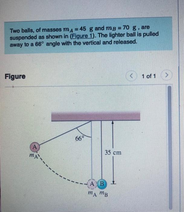 4-44) As shown in Fig. 4-41, five balls (masses 2.00, 2.05, 2.10, 2.15,  2.20 kg) hang from a crossb 