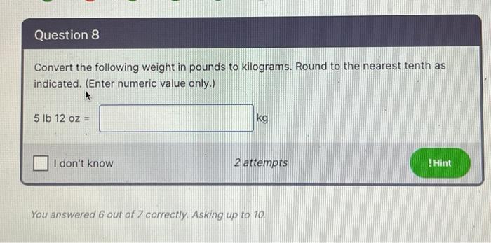 12 lb outlet 9 in kg