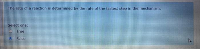 Solved The rate of a reaction is determined by the rate of | Chegg.com