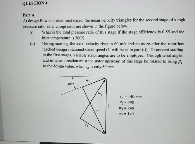 Solved QUESTION 4 Part A At design flow and rotational | Chegg.com