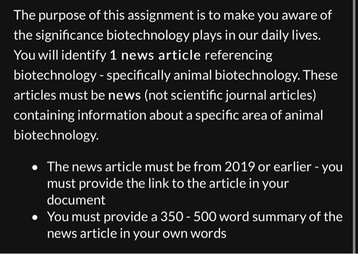Solved The purpose of this assignment is to make you aware 