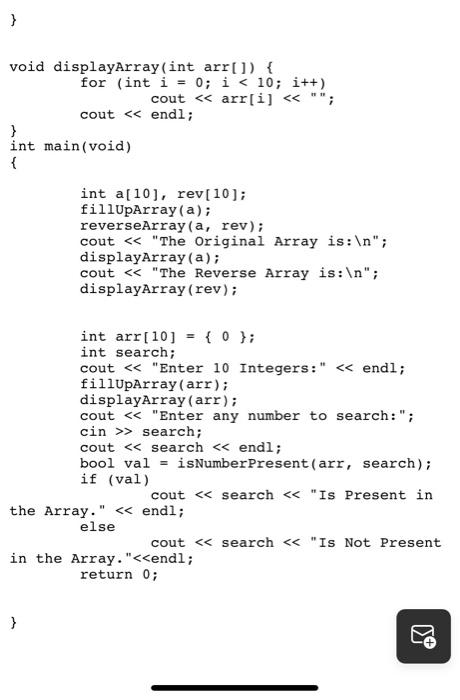 Solved Question 1 Write a program that takes 10 integer