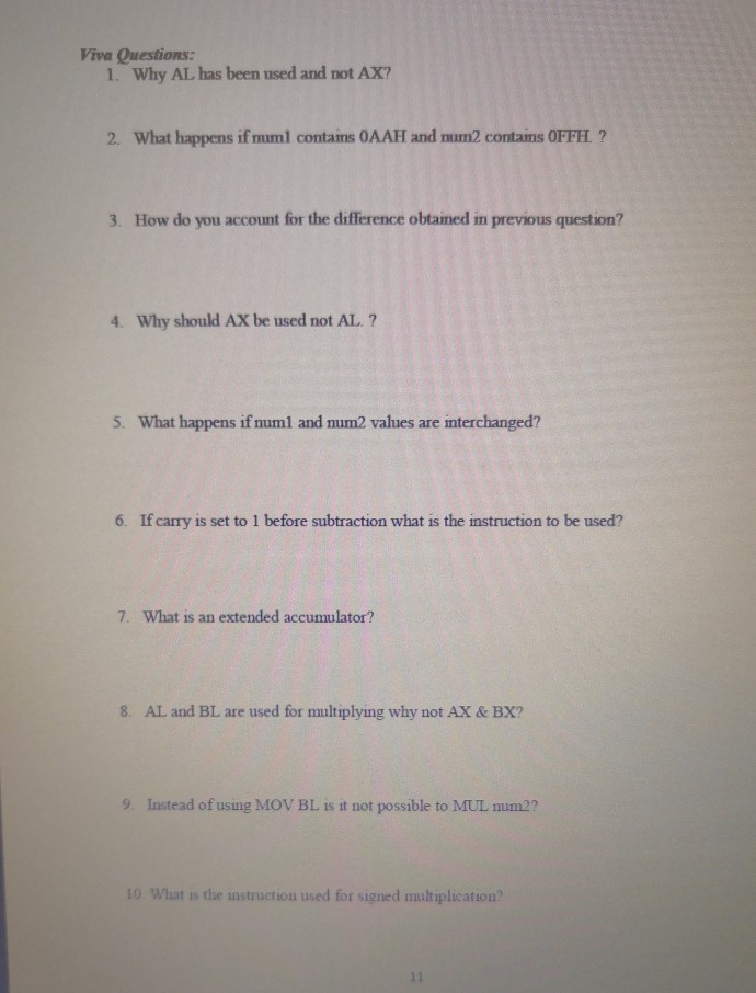 Solved these questions for digital systems lab, Assembly | Chegg.com