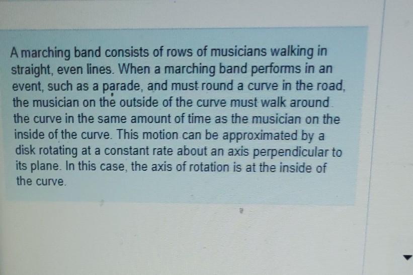 Solved A marching band consists of rows of musicians walking