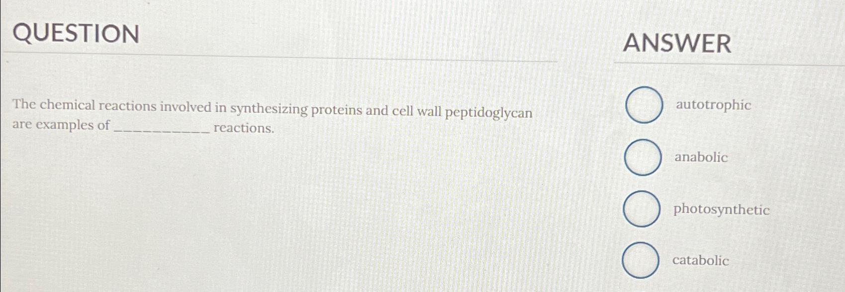 Solved QUESTIONANSWERThe chemical reactions involved in | Chegg.com