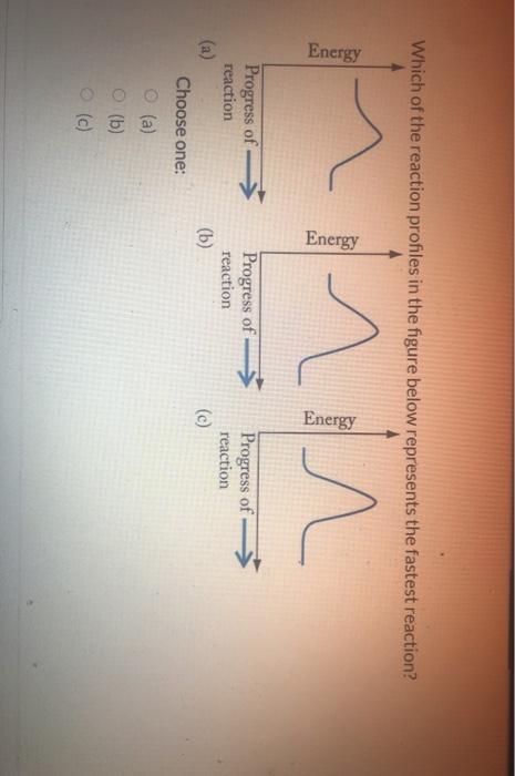Solved Which of the reaction profiles in the figure below | Chegg.com