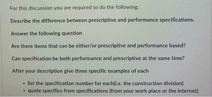 Solved For this discussion you are required to do the | Chegg.com