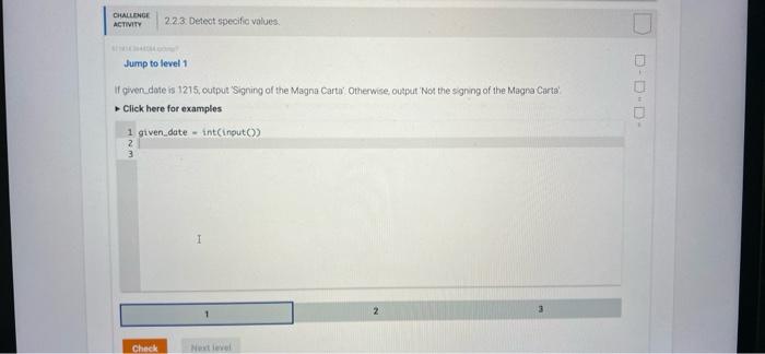 Solved CHALLENGE ACTIVITY 511814.3644584.qx3zqy7 2.2.3: | Chegg.com