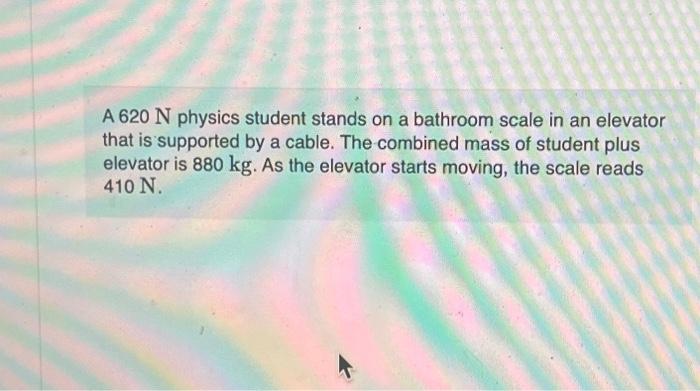 Solved If the scale reads zero, should the student worry? | Chegg.com