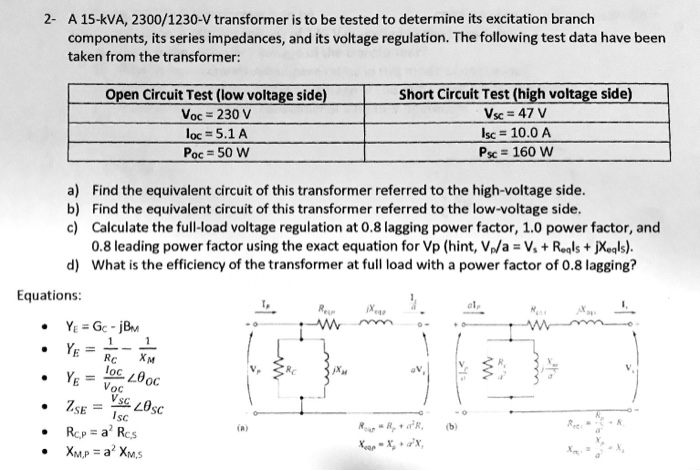 solved-2-a-15-kva-2300-1230-v-transformer-is-to-be-tested-chegg