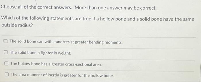 Solved Choose All Of The Correct Answers. More Than One | Chegg.com