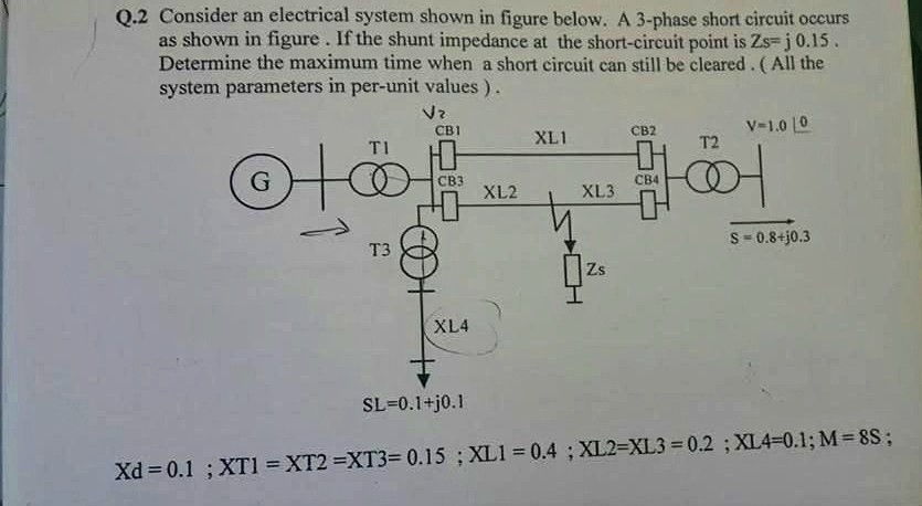 Q.2 Consider an electrical system shown in figure | Chegg.com