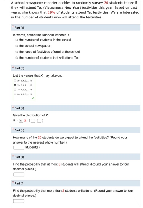 New Student Survey - Main View, New Student Survey