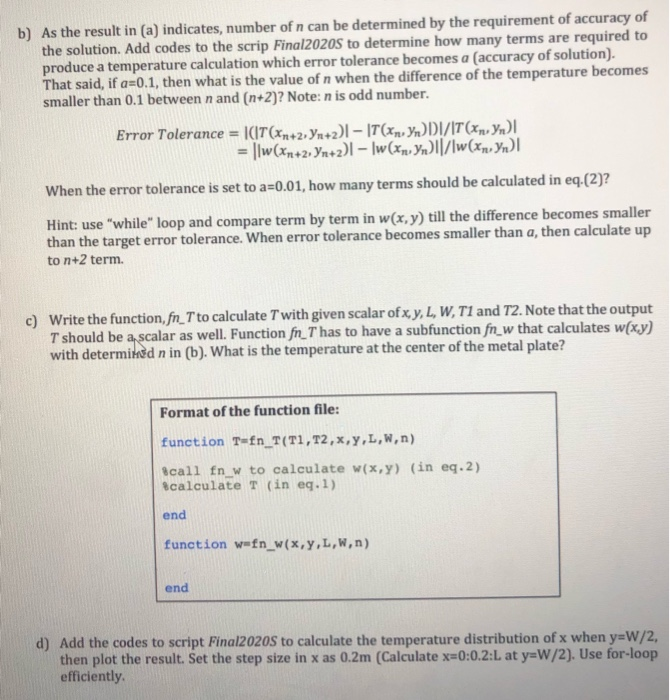 Solved The temperature distribution in flat, rectangular | Chegg.com