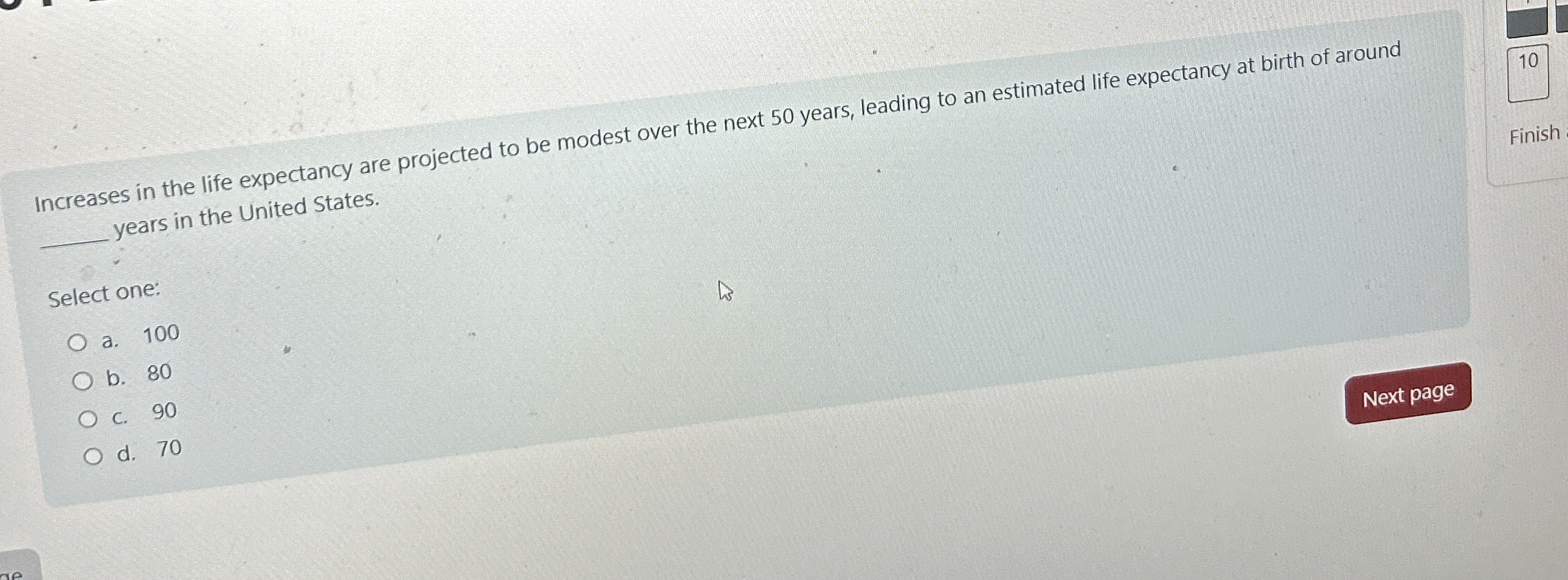 Solved Increases in the life expectancy are projected to be