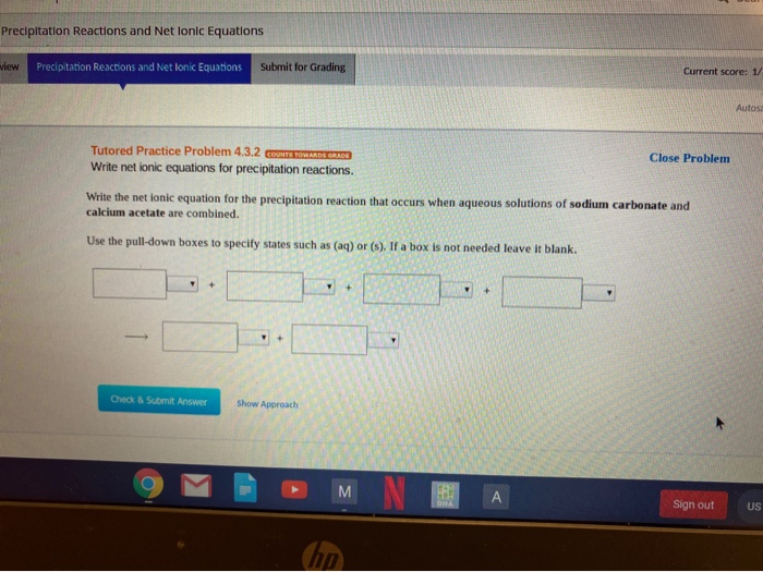 Solved Precipitation Reactions and Net lonic Equations wiew | Chegg.com
