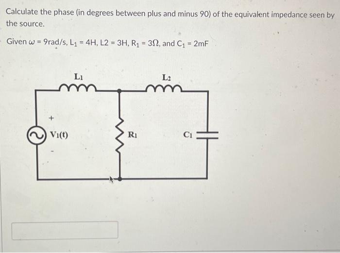Solved Calculate the phase (in degrees between plus and | Chegg.com