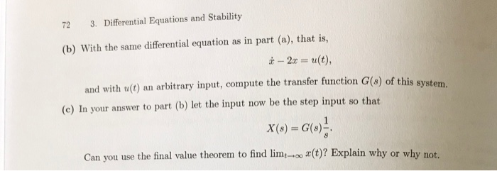Solved Problem 8 Transfer Functions And Stability Let A S Chegg Com