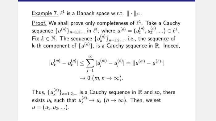 Solved Example 3 We Denote By 12 The Set Of All Sequence Chegg Com