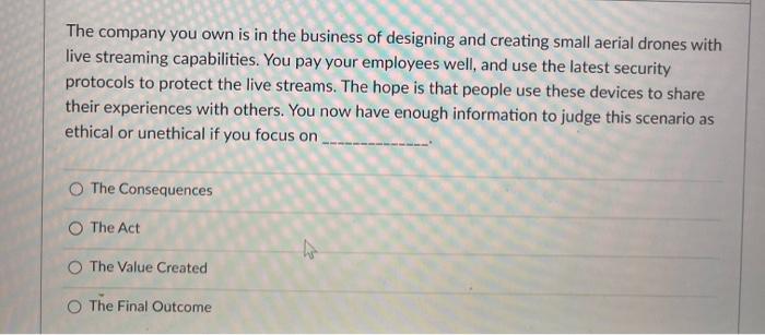 Solved The company you own is in the business of designing | Chegg.com