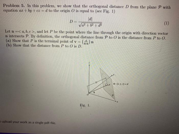 Solved Problem 5. In this problem, we show that the | Chegg.com