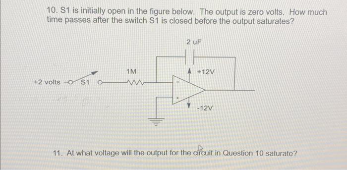 Solved 10. S1 is initially open in the figure below. The | Chegg.com