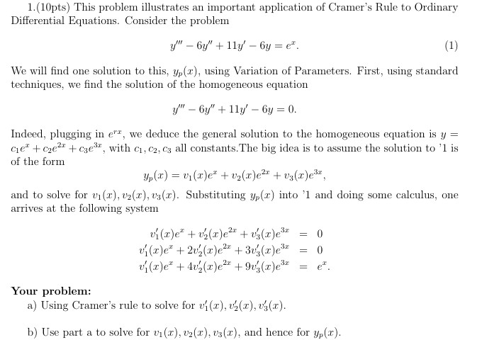 Solved This problem illustrates an important application of | Chegg.com