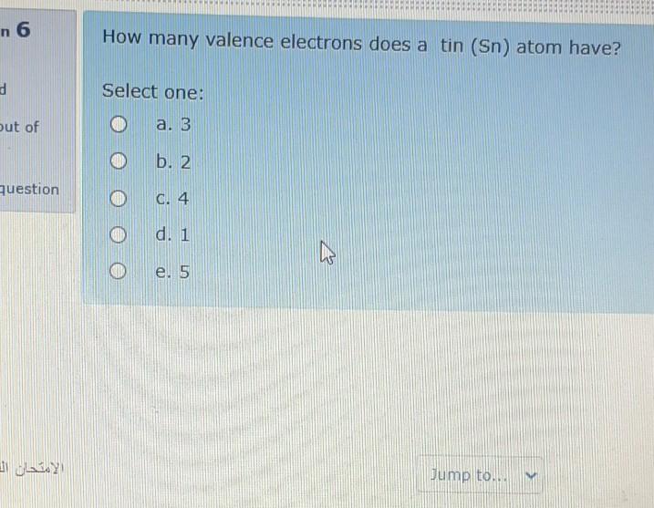 Solved n 6 How many valence electrons does a tin (Sn) atom | Chegg.com